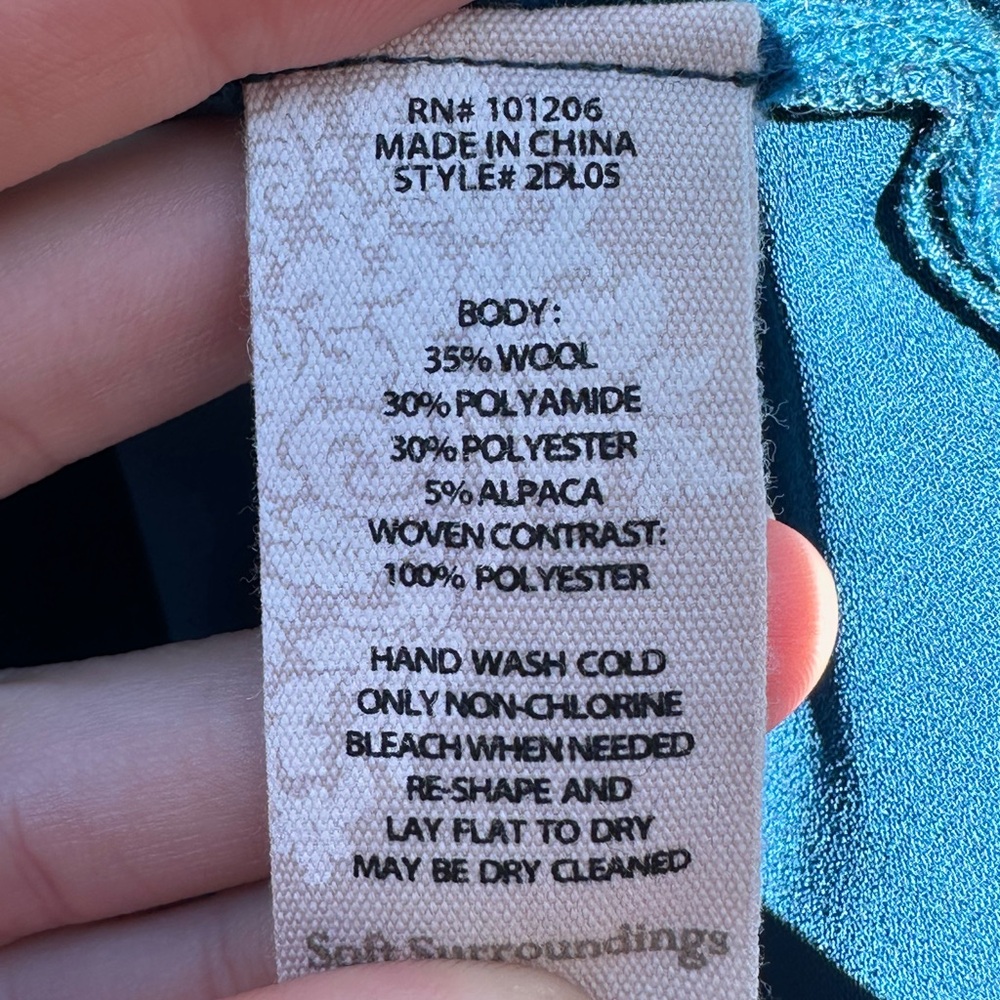 Soft Surroundings Open Split Back Lined Long Slee… - image 4